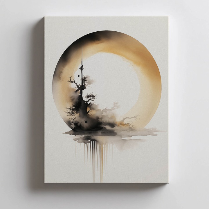 Tablou Cerc Zen, 50x70 cm, fara rama,