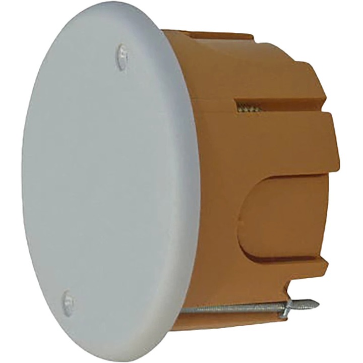 Doza Diall, 6x4x6cm, IP20, ABS, maro/gri