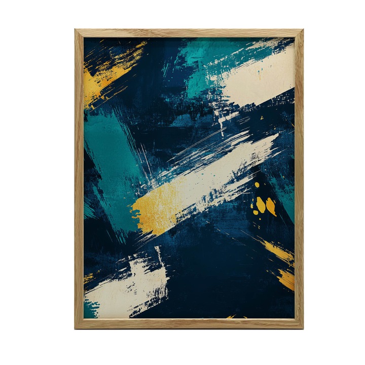 Tablou Artystyczny Rytm, 50x70 cm, rame din lemn, mat, multicolor