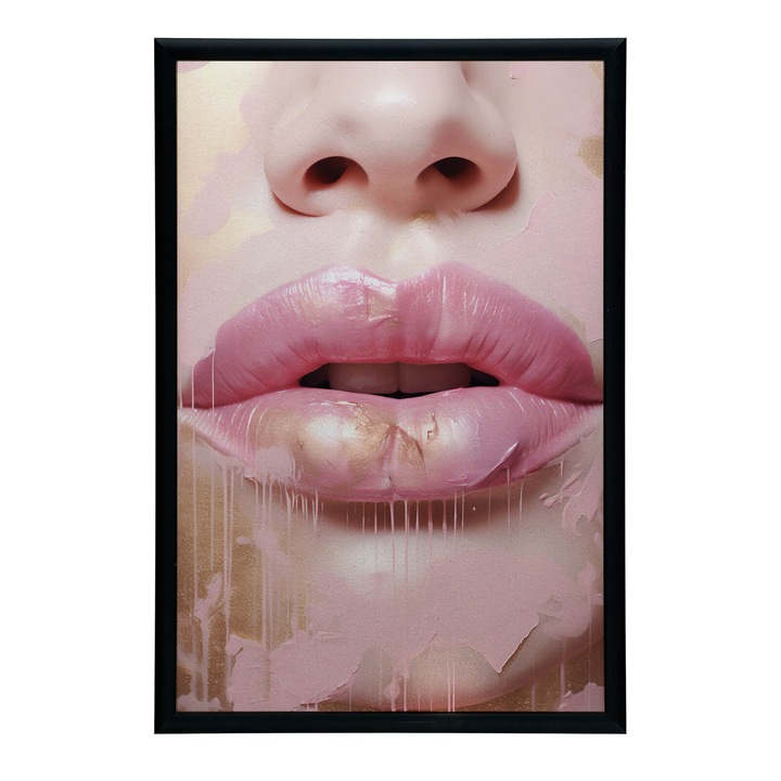 Poster cu model Expresia Frumusetii, 30x40 cm, rama neagra din aluminiu, hartie mata 230 gsm