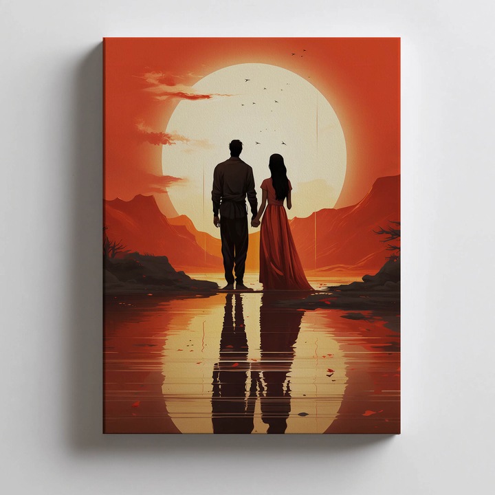 Tablou Moment pentru Doi, 30x40cm, Fara rama