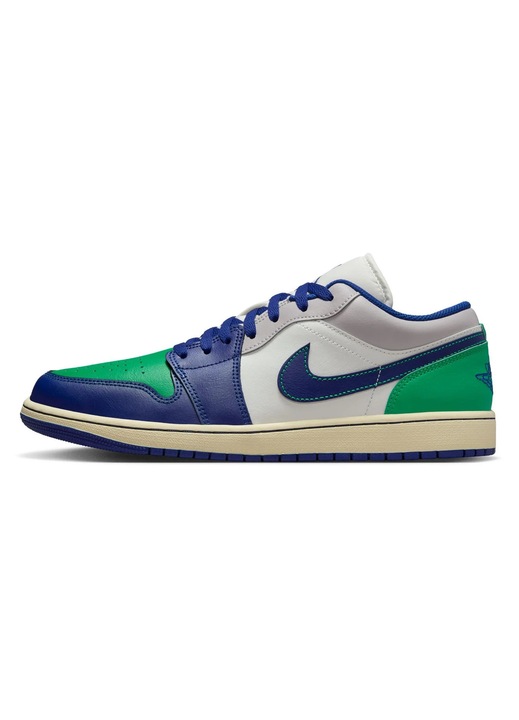 Pantofi sport Jordan Air Jordan 1 Low, piele naturala, alb/rosu/gri, 42 EU