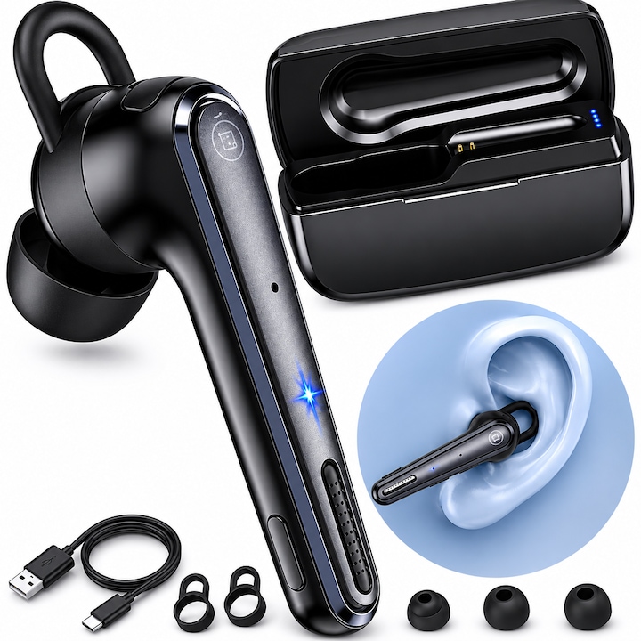 Casti On Ear JBL Tune 510, Wireless, Bluetooth, Autonomie 40 ore, Alb