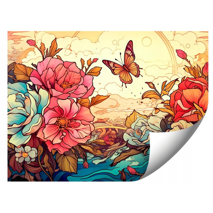 Fotótapéta, 400x280cm, modern design, élénk színek, UV-álló, ragasztóval és útmutatóval együtt