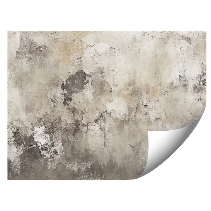 Fototapeta gri beton vintage, 200x140 cm, set cu adeziv si instructiuni de montaj