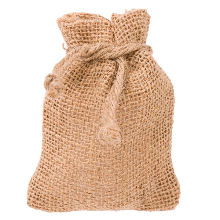 Punga Saculet de In Bej 8x11cm