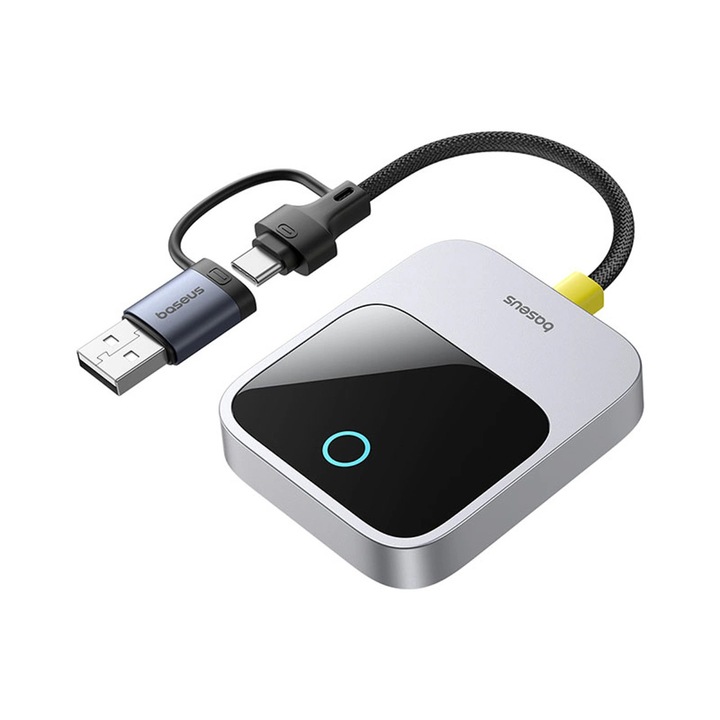 Adapter CarPlay Baseus SafeJourney Series, vezeték nélküli, szürke