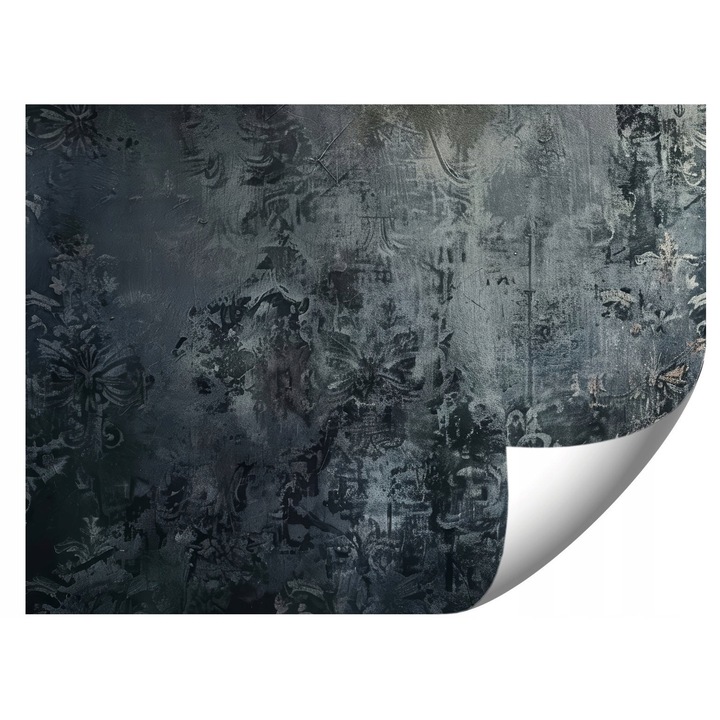 Fototapet gri inchis, 368x254cm, cu lipici si instructiuni de montaj