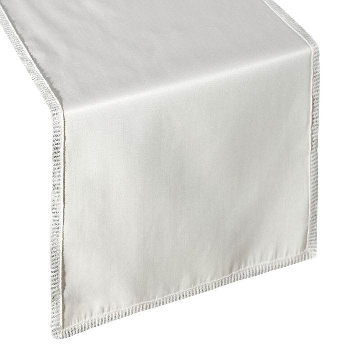 Fata de masa, SAVONA 35x140 cm, crem, set cu dantela, Eurofirany