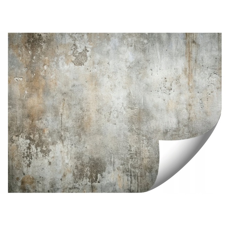 Üvegszálas fotótapéta, kopott beton design, 250x175cm, élénk színek, UV-álló
