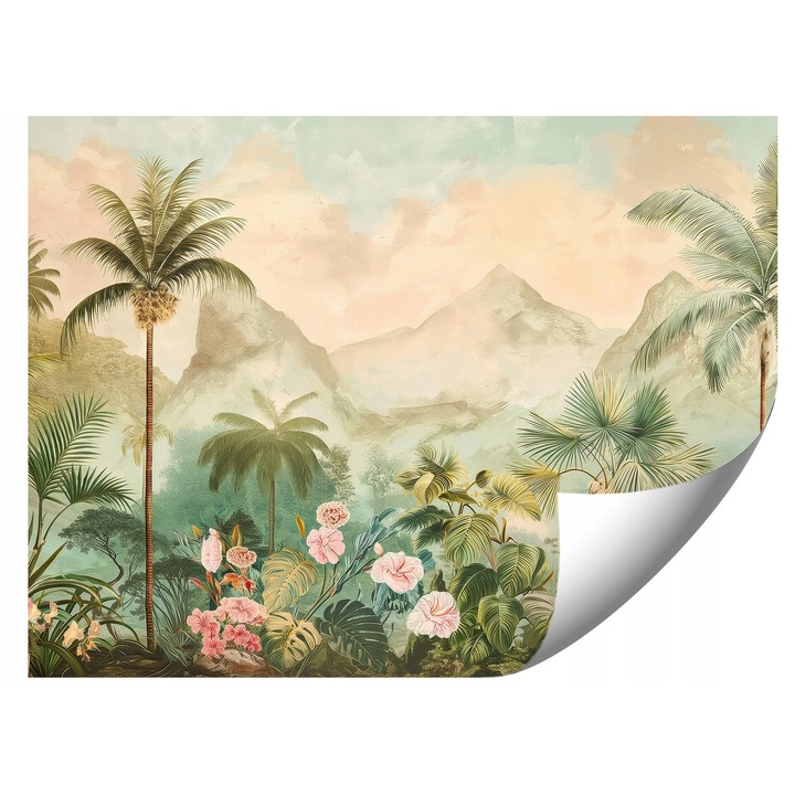 Fotótapéta Elvarázsolt Esőerdő, 300x210cm, élénk színek, UV-álló