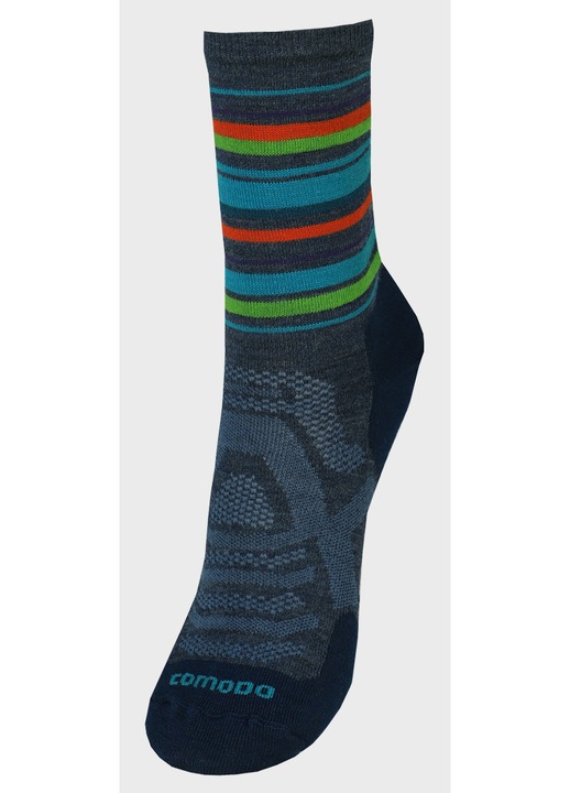 Sosete trekking unisex Comodo Merino Wool 70%, albastru denim, marimea 35-38, respirabile