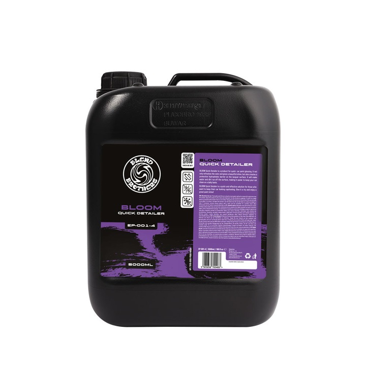Разтвор за полиране на боя BLOOM Quick Detailer, Blend Brothers, 5L, хидрофобна защита, блясък