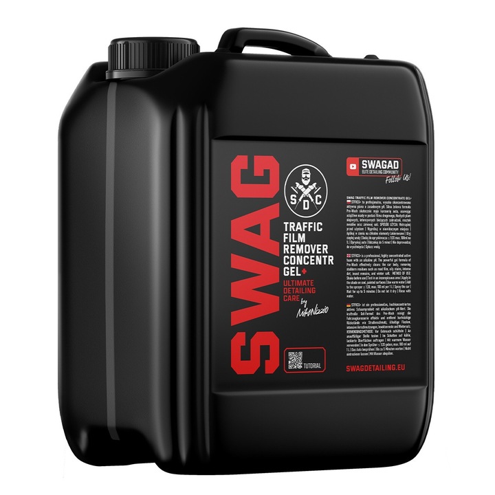 Gél koncentrátum, 5L, lúgos pH, gél formula, gyümölcsös illat, Swag
