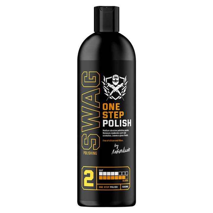 Pasta polerska Swag ONE STEP POLISH 500ml, gradatie medie, culoare unica, parfum fructat