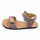 Sandale copii barefoot Dodo Shoes Luna, Culoare Dusty Rose din piele naturala cu talpa flexibila pentru primii pasi Marimea 28