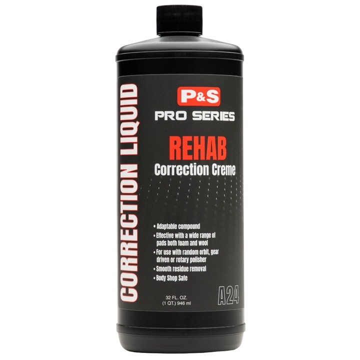 Pasta P&S Rehab Correction Creme 946ml, corectare adanca, aplicare usoara, pentru toate tipurile de lacuri