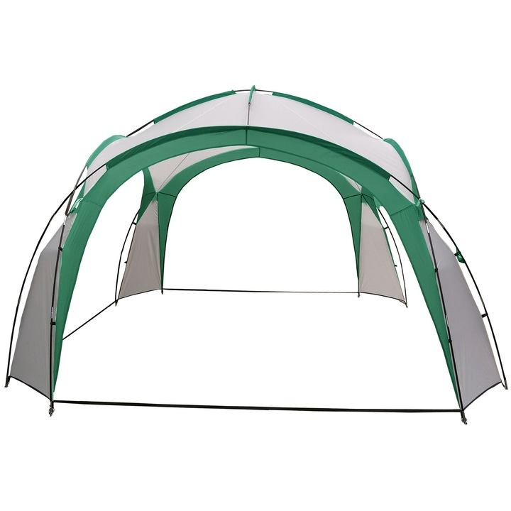 Namiot eventowy, MultiGarden, 350x350x230cm, poliester, verde, set cu torba transportoare