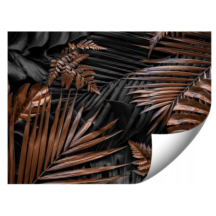 Fototapeta natura aurie si verde, 368x254cm, montaj usor, rezistent la UV, set cu adeziv si instructiuni