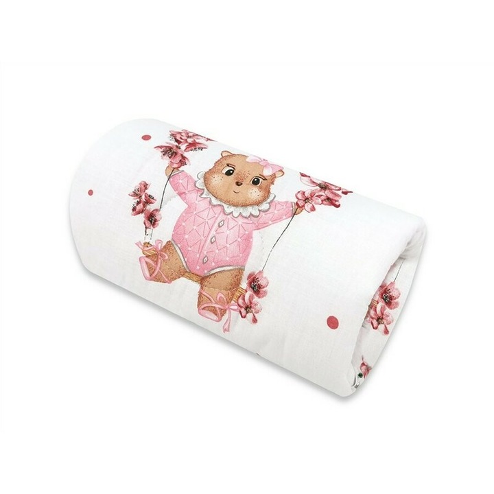 Perna pentru alaptat, MimiNu, Tip manson, Din bumbac certificat Oeko Tex Standard 100, 25 cm, Design, Betty