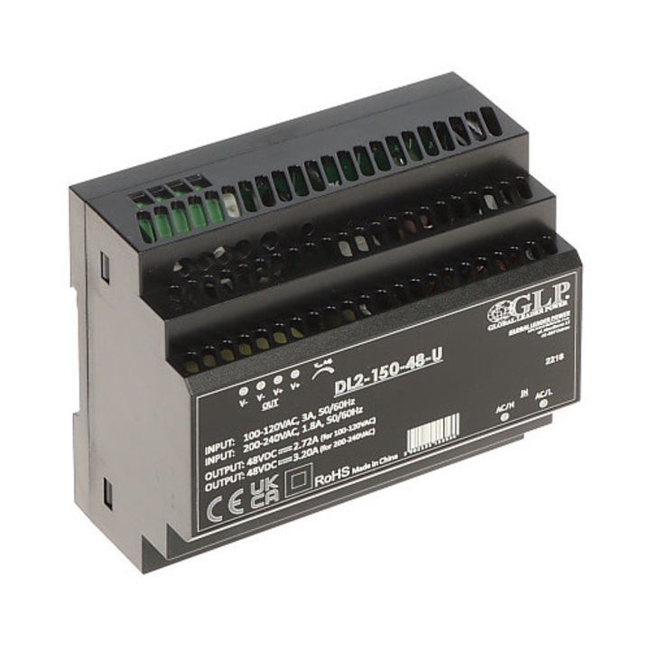 Alimentator impulsiv DL2-150-48-U, 48 V DC, 130 W, 2.7 A, 100-120 V AC