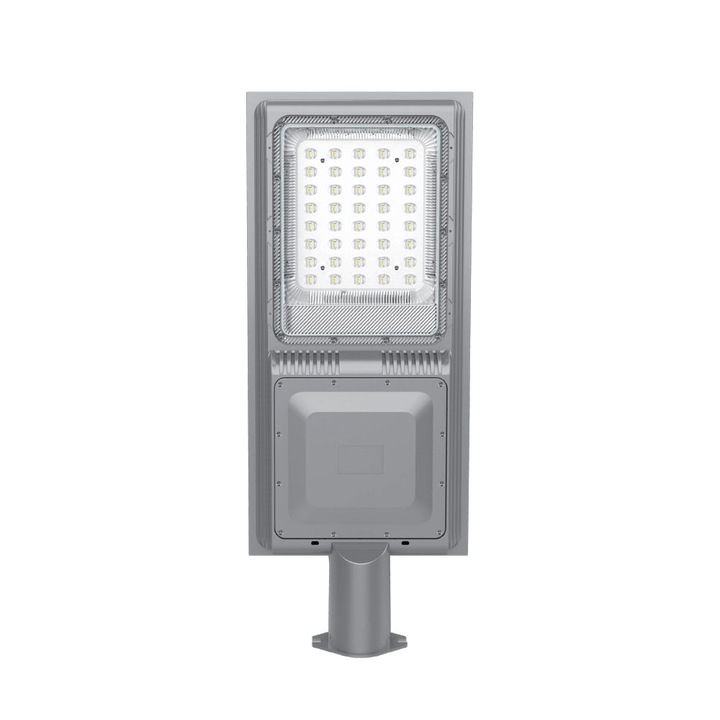 Lampă stradală LED solar 200W, Novelite, gri, 590x256x75mm