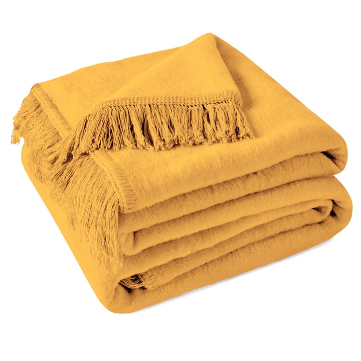 Първокласно одеяло, UmiPled, 150x200см, 60% памук, 430гр/м2, цвят кафе лате