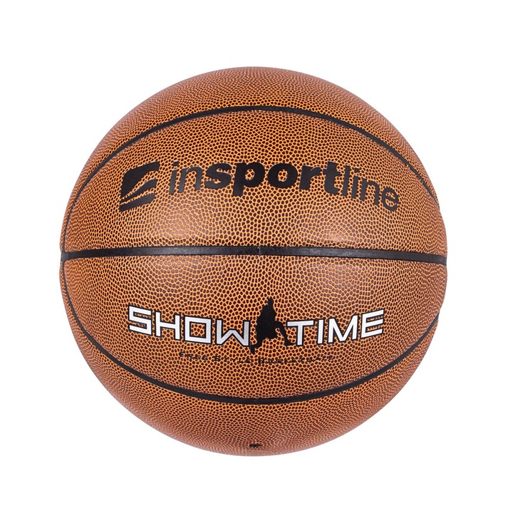 InSPORTline Showtime kosárlabda, 7-es méret, PU/PVC, beltéri és kültéri használatra, tartós textúra