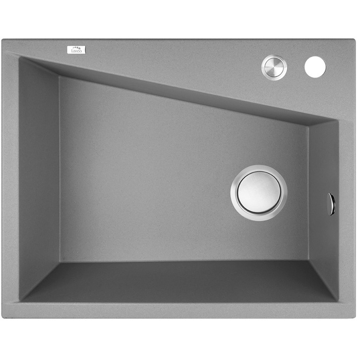 Chiuveta bucatarie Laveo Grenada, 1 compartiment, granit, bej/gri/negru, 10 ani garantie