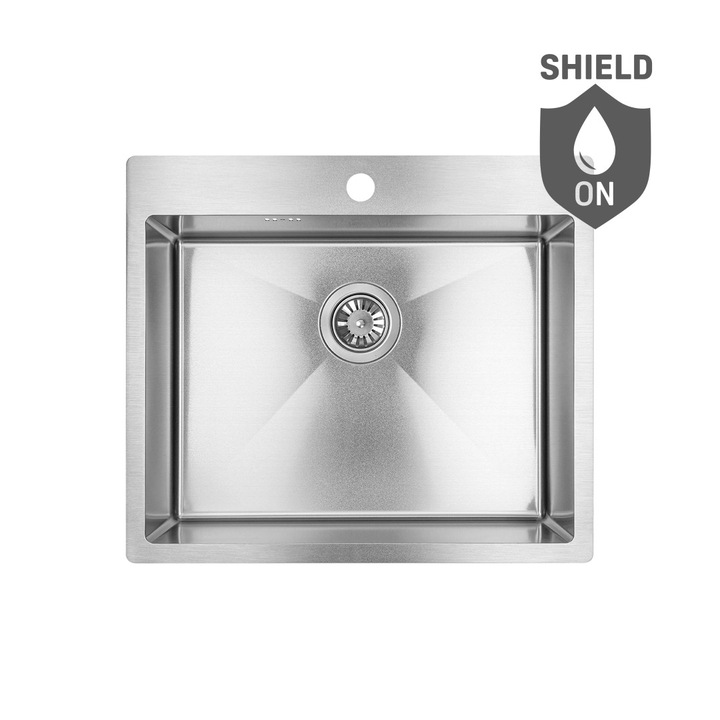 Chiuveta bucatarie Laveo Marmara 1 compartiment, otel inoxidabil 304, design minimalist, montaj versatil