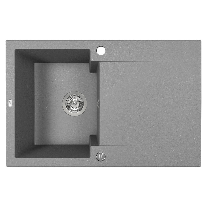 Chiuveta bucatarie Laveo Chichi cu scurgere, gri