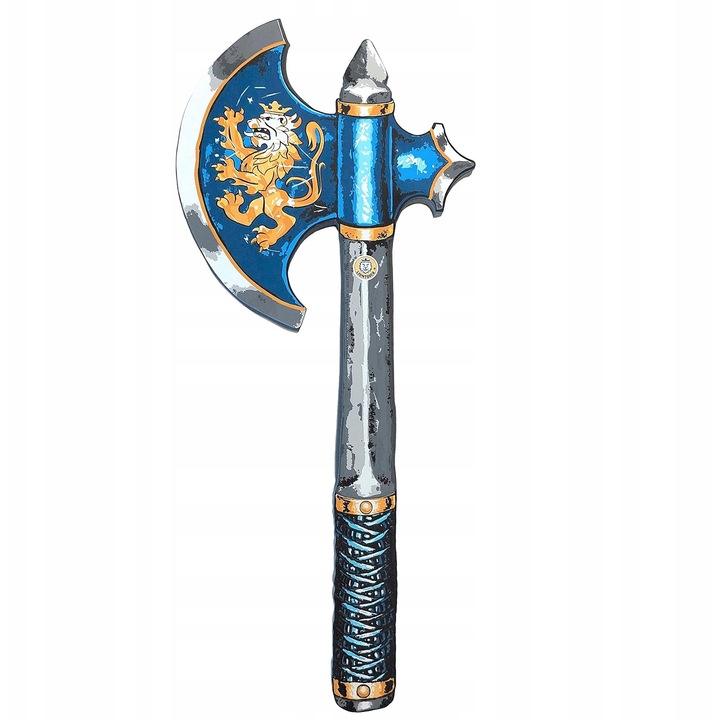 Topor, decorat cu leu auriu, 39x17x1,6cm, pentru copii 3-8 ani