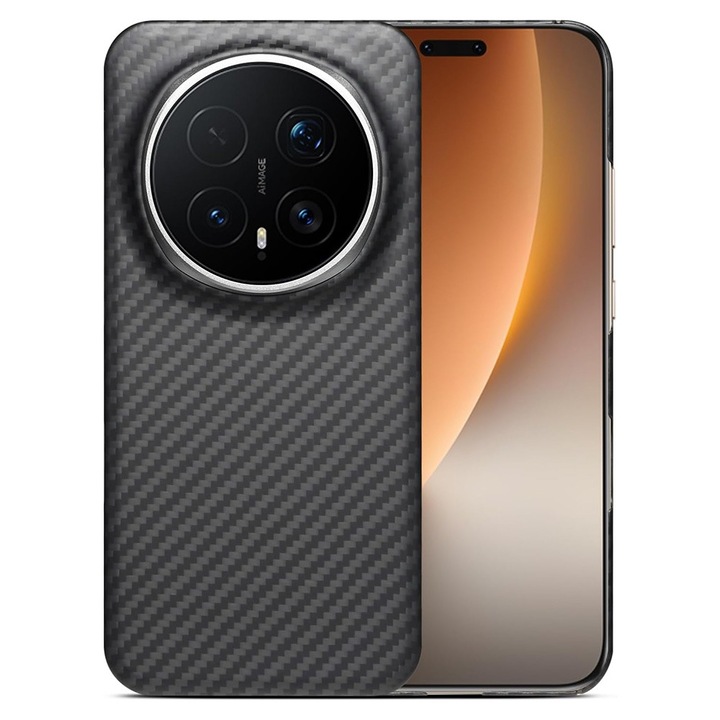 Husă din fibră de Kevlar pentru Honor Magic 8 Pro, MagSafe Integrat, protecție antisoc, negru