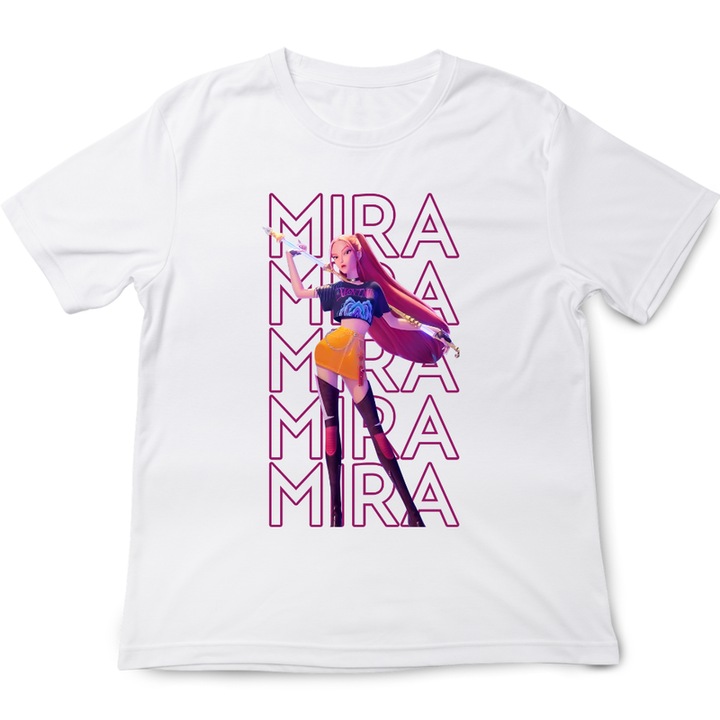 K POP Demon Hunters Huntrix fehér lány póló, rövid ujjú, Fehér