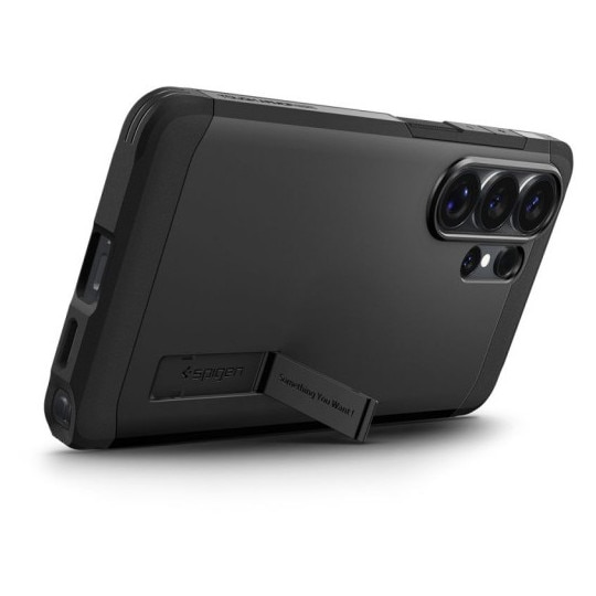Husă Spigen Tough Armor, antișoc, neagră, pentru Samsung Galaxy S26 ULTRA, kit curățare inclus