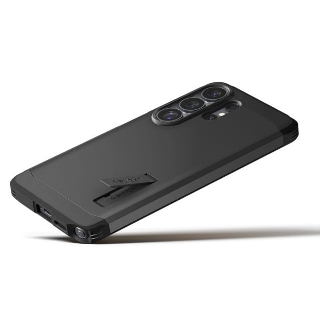 Husă Spigen Tough Armor, antișoc, neagră, pentru Samsung Galaxy S26 ULTRA, kit curățare inclus