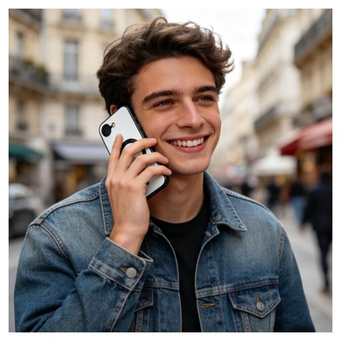 Husă pentru telefon, Upzz Electro MagSafe, protecție la șocuri, decupaje precise, negru, compatibilă cu iPhone 17e