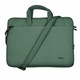 Geanta laptop Trust Bologna Slim Eco 16", verde, din plastic reciclat, cu curea reglabila
