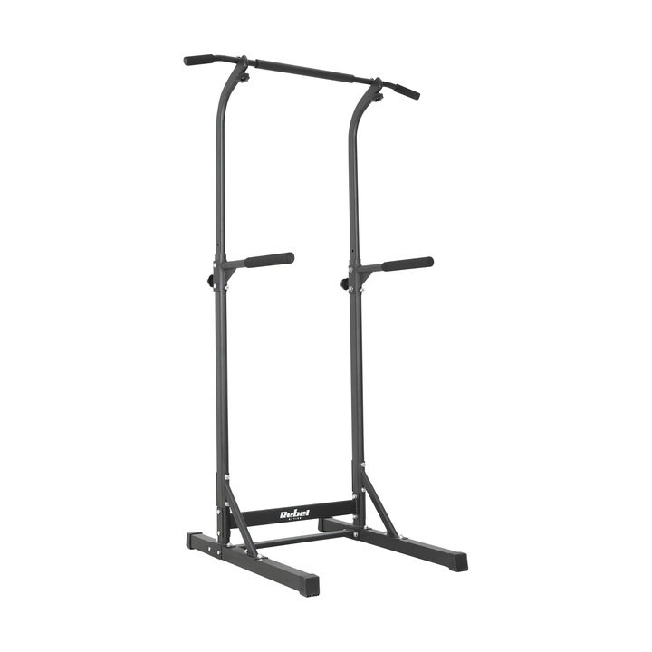 Bara de antrenament multifunctional cu bara, stabil, reglabil, negru, 181x213cm