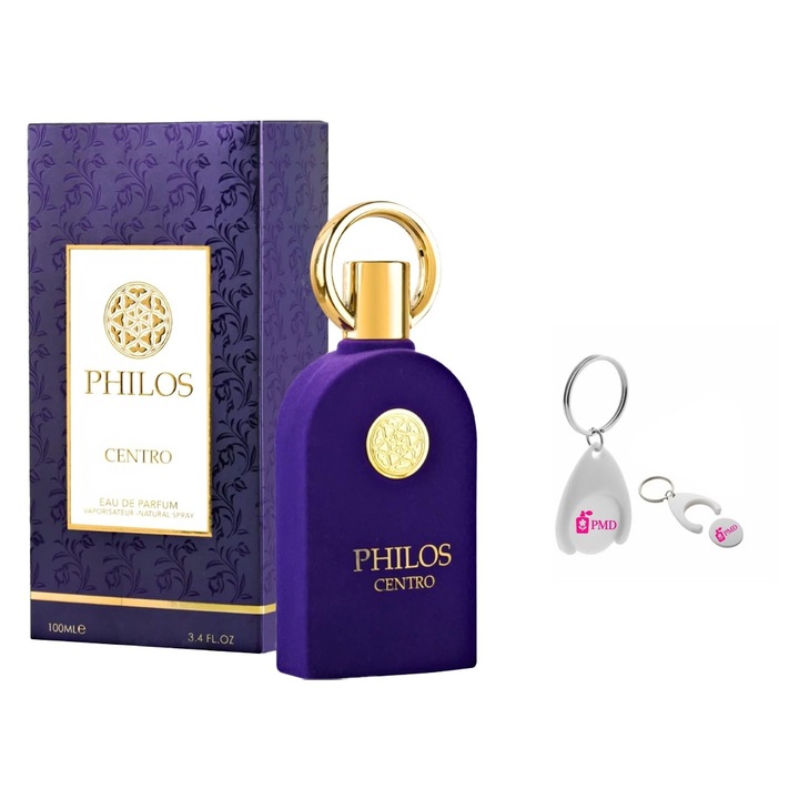 Apa de Parfum Alhambra Philos Centro, Femei, 100 ml cu Breloc Personalizat