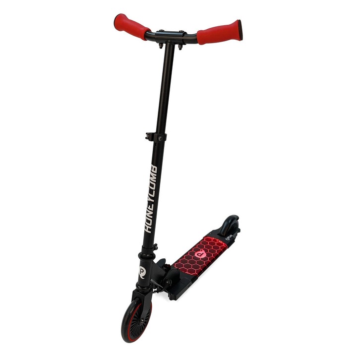 Qplay Honeycomb roller, 2 kerék, LED világítás, matt fekete, 81cm