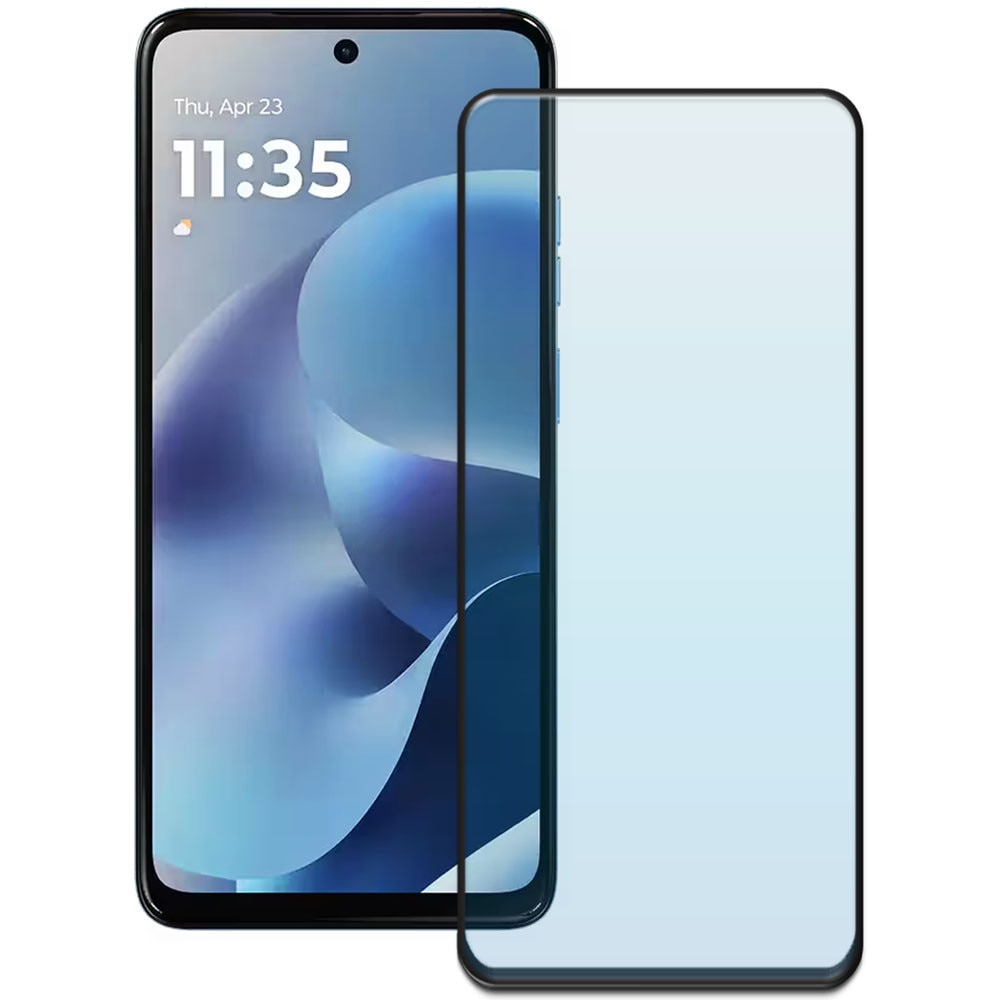 Folie din sticla securizata pentru Motorola Moto G17 Power, HAMSTERBOX Glass Shield, Protectie completa ecran, Full face, Aplicare rapida, Case Friendly, Transparenta