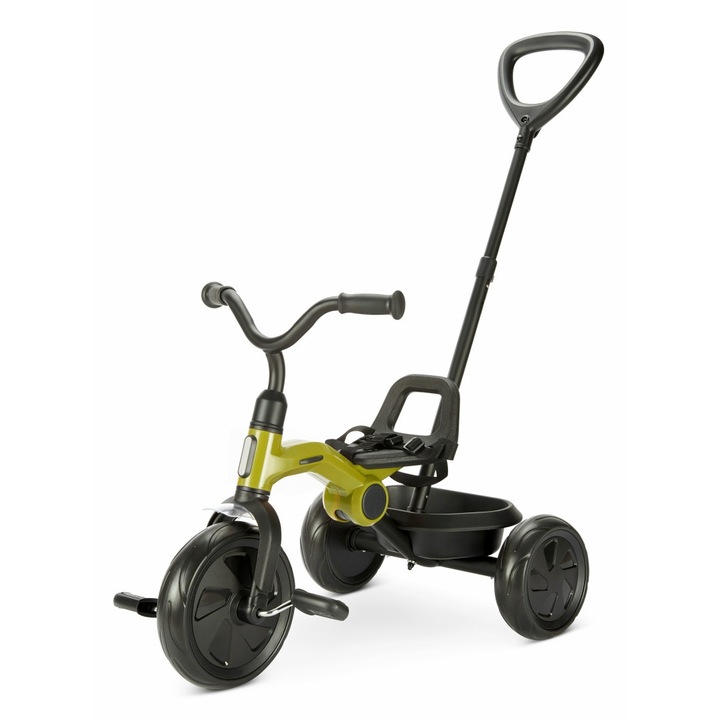 Tricicleta Qplay Ant Plus, gri si rosu, cu functie de "liber", pentru copii 2-6 ani, dimensiuni 47x42x58cm