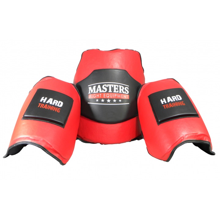 MASTERS haspánt és combvédő, piros, univerzális, 40x80cm, 33x45cm