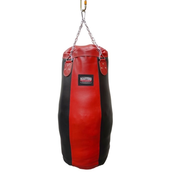 Sac de antrenament THAI, MASTERS FIGHT EQUIPMENT, 90x35x40cm, negru-rosu, greutate ~42 kg