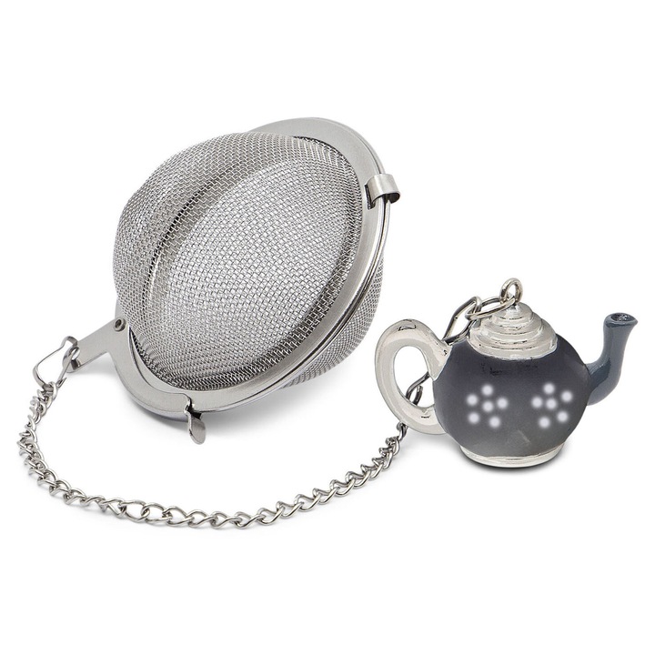 Infuzor ceai BALL argintiu
