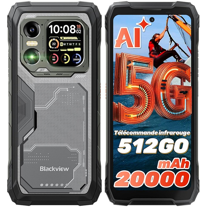 Telefon mobil Blackview Rugged BV6200 PRO, 128GB, 6GB RAM, 4G, Orange