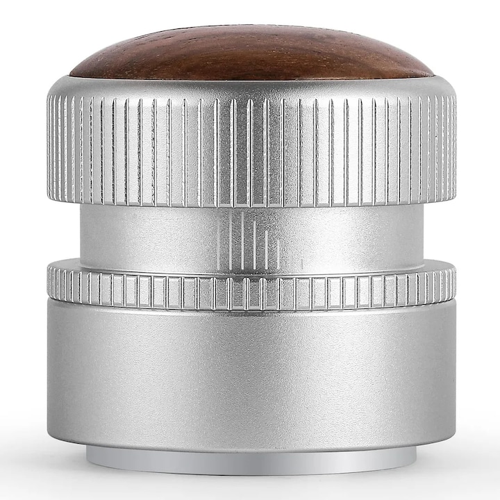 Tamper de cafea cu reglare a presiunii, 51 mm, otel inoxidabil - Tamper espresso 51 mm - Accesoriu profesional pentru espresso, compatibil cu portafiltrele de 51 mm MHW-3BOMBER