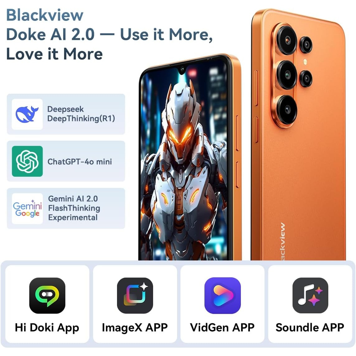 Telefon mobil Blackview Wave, 4G, 24GB RAM, 128GB, ecran HD+ 6.88 inch, negru