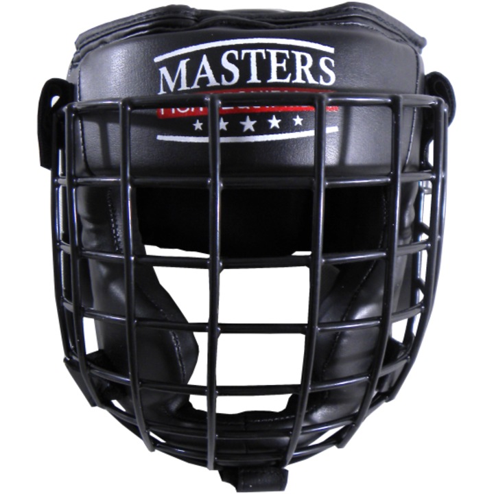 Casca de box MASTERS KSS-4BPK, protectie completa, neagra, marimi S-XL